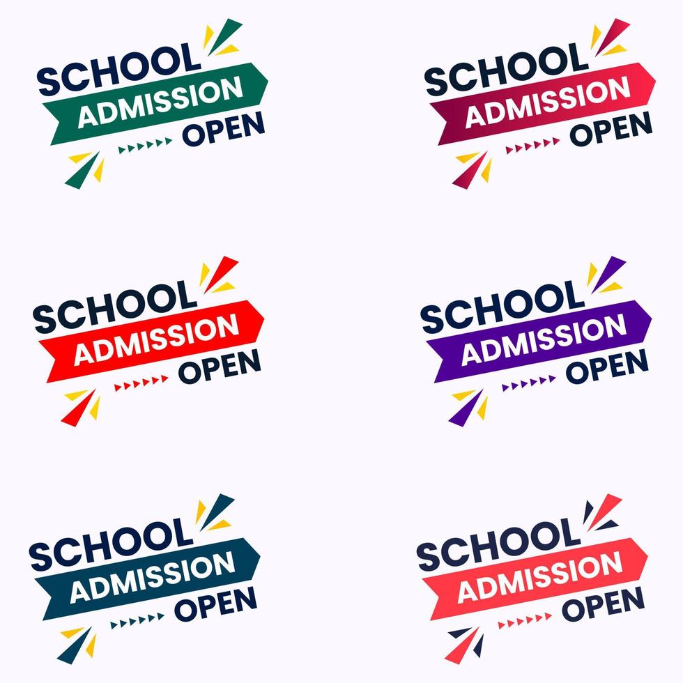 school admission open banner vector abstract shape school college university coaching