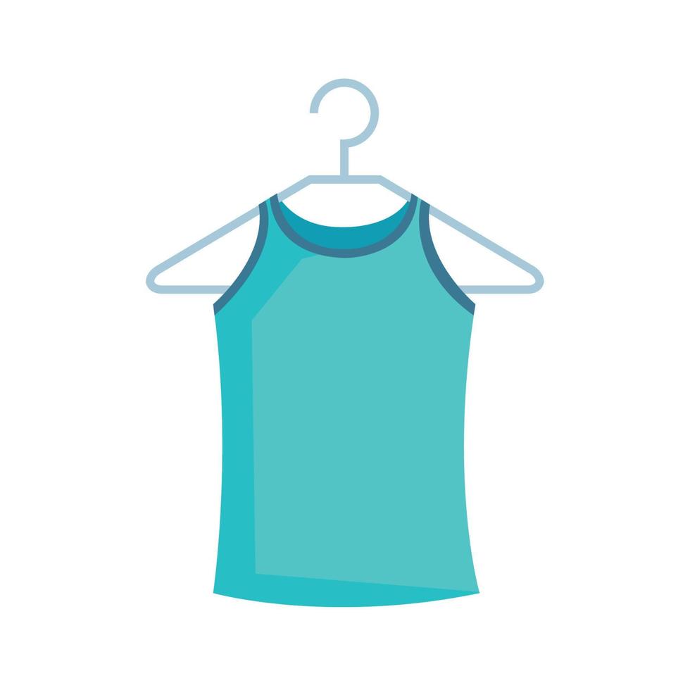 blue blouse in clothespin vector