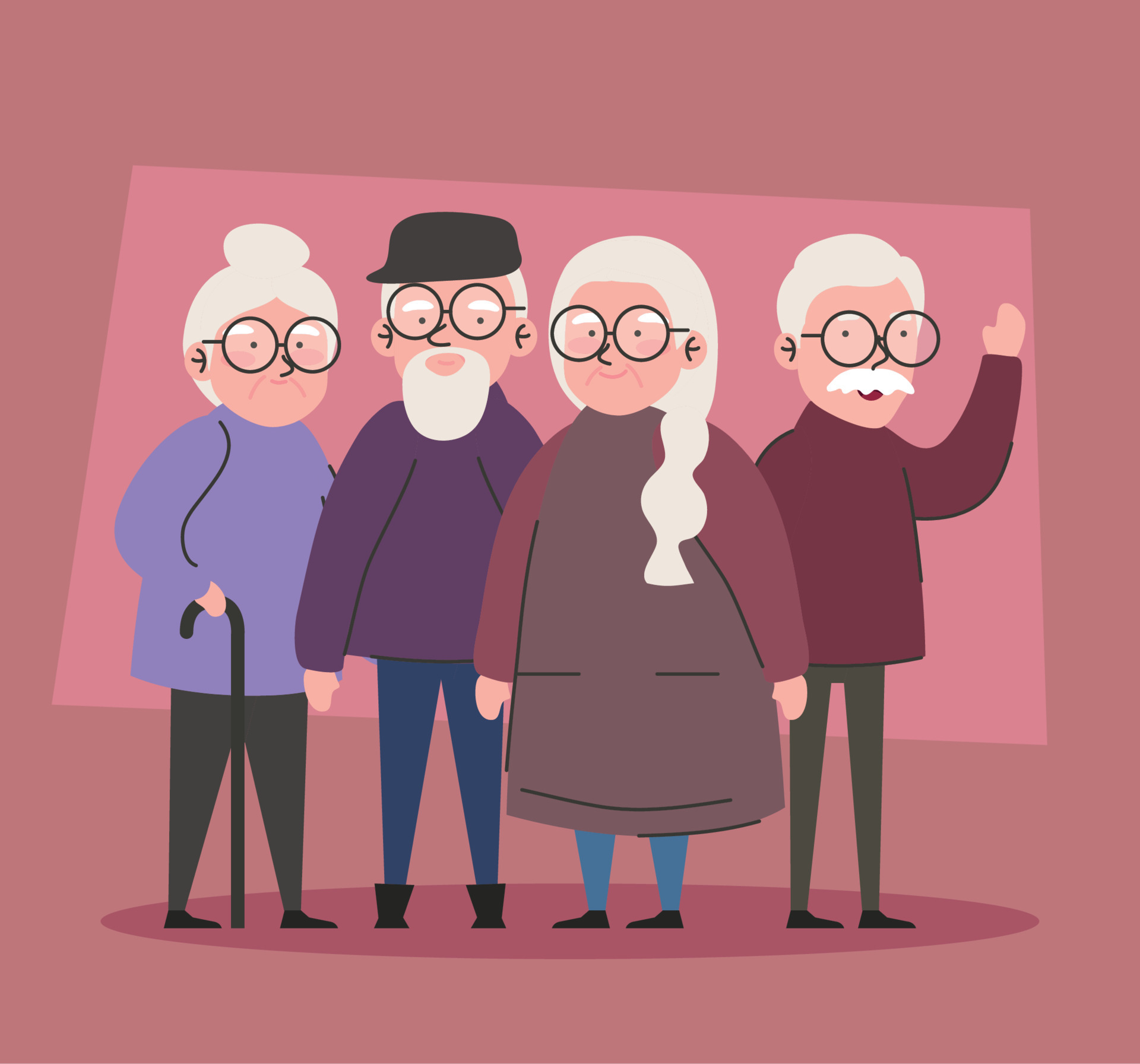 four grandparents group 11252134 Vector Art at Vecteezy four grandparents group 11252134 Vector Art at Vecteezy