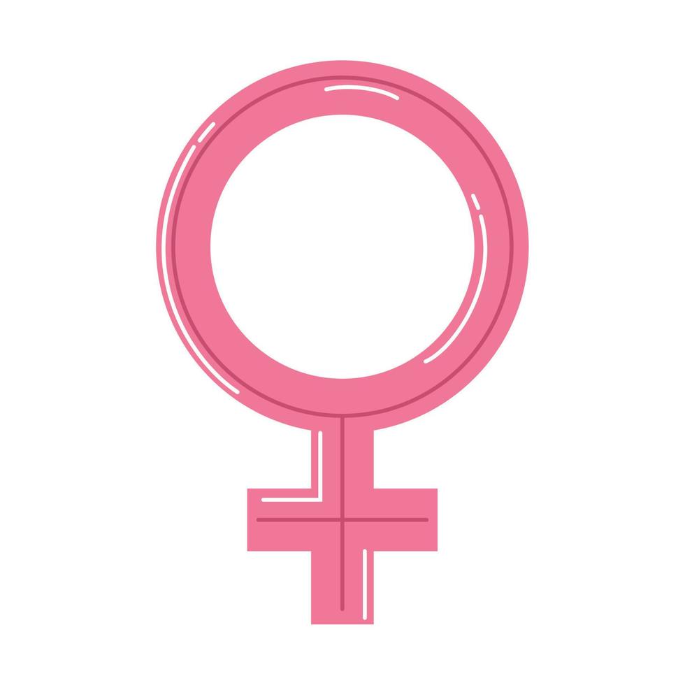 female gender symbol pink vector