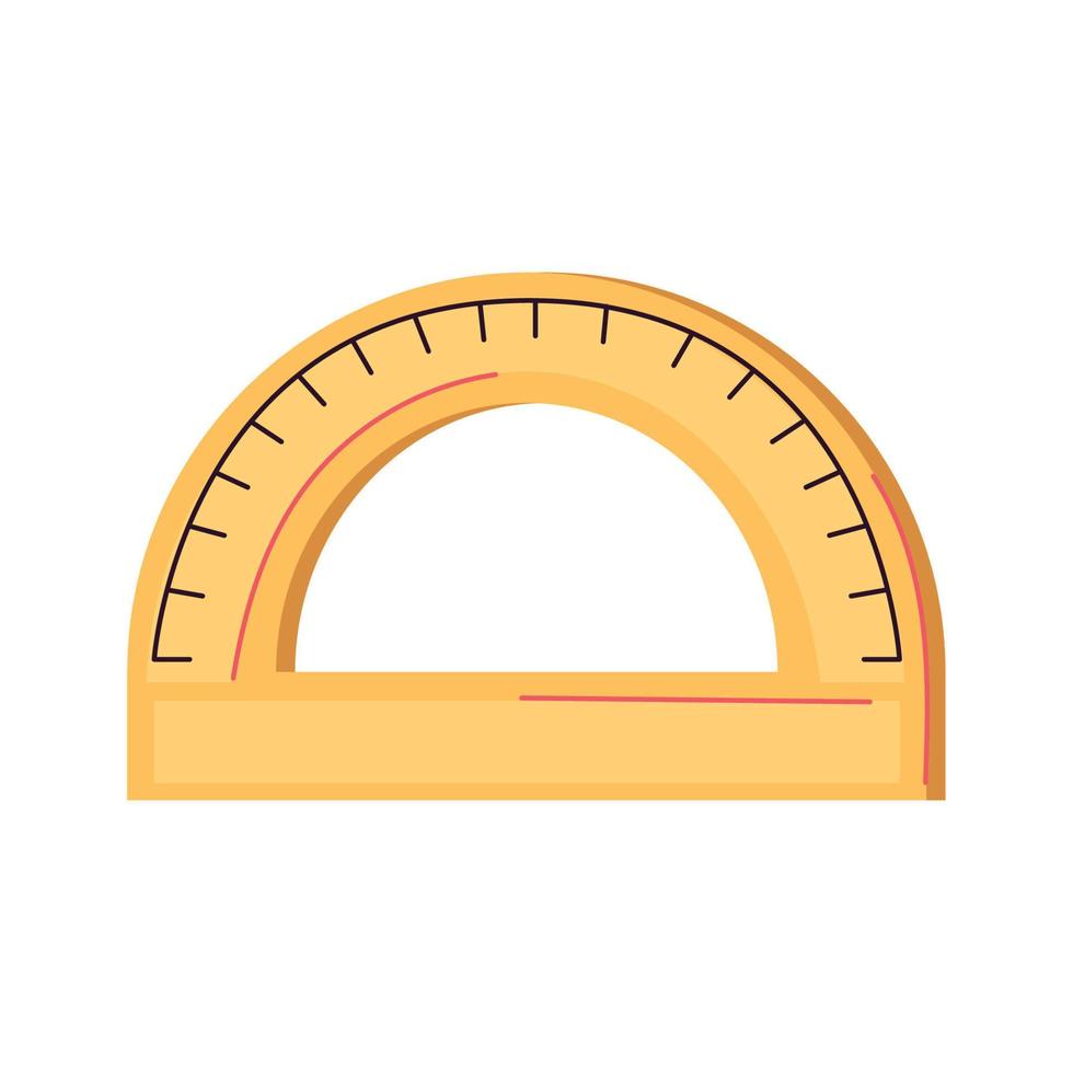 protractor rule school vector