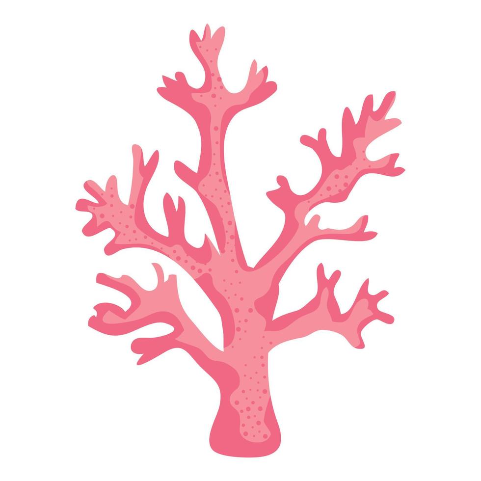 icono de naturaleza de algas rosadas vector