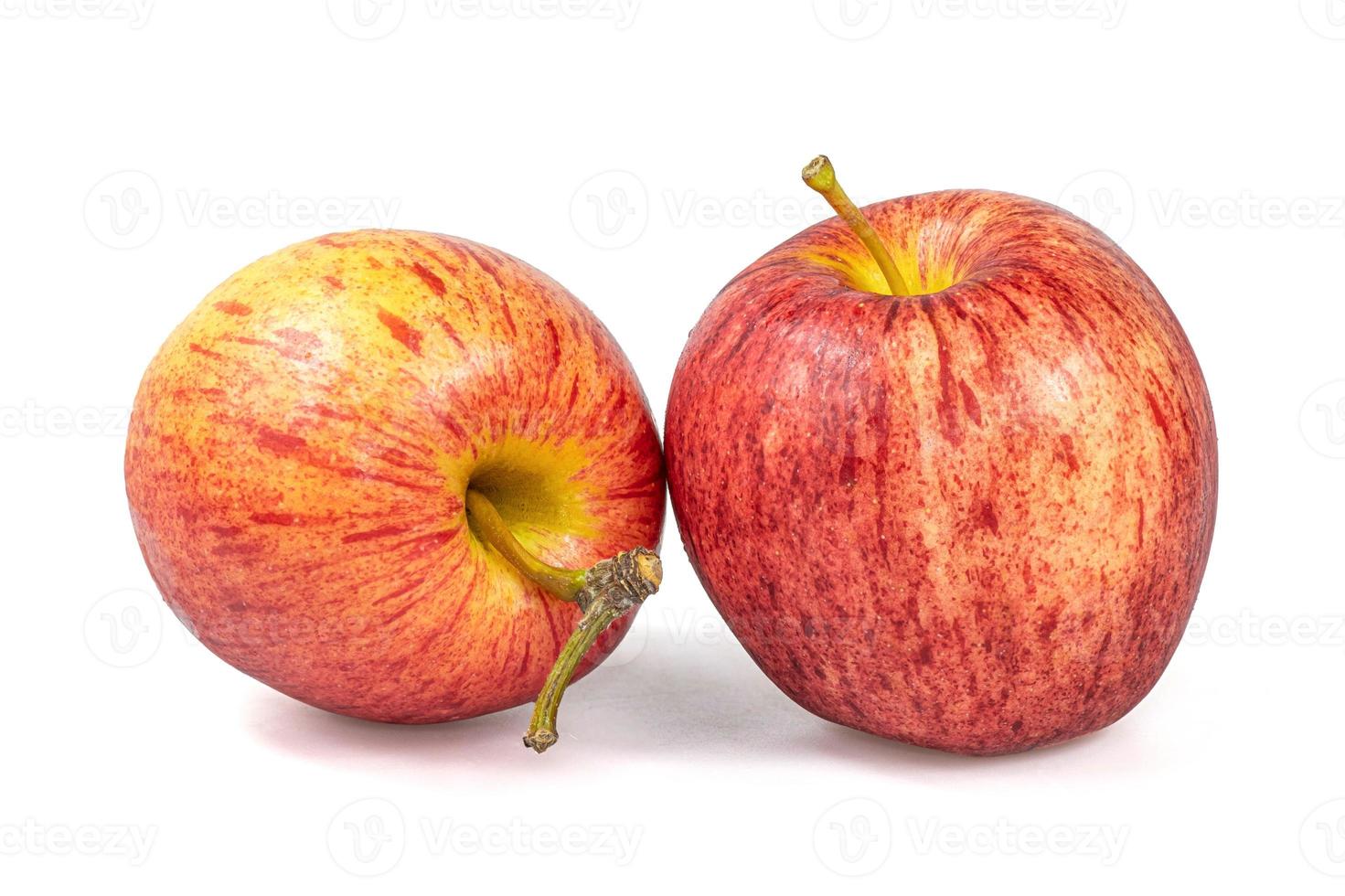 Gala apples isolate on white background with Clipping path photo
