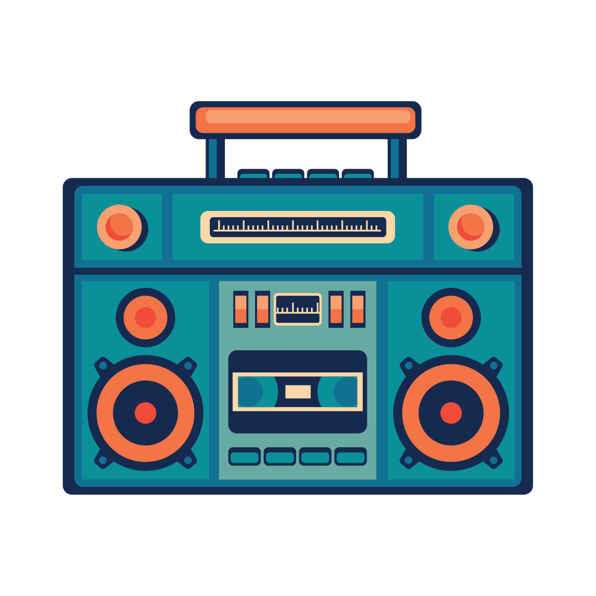 boombox retro style 11252483 Vector Art at Vecteezy