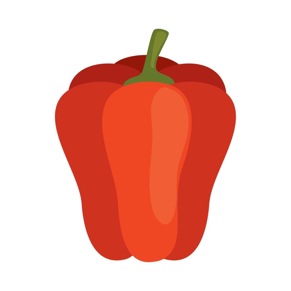 pimiento rojo verdura fresca vector