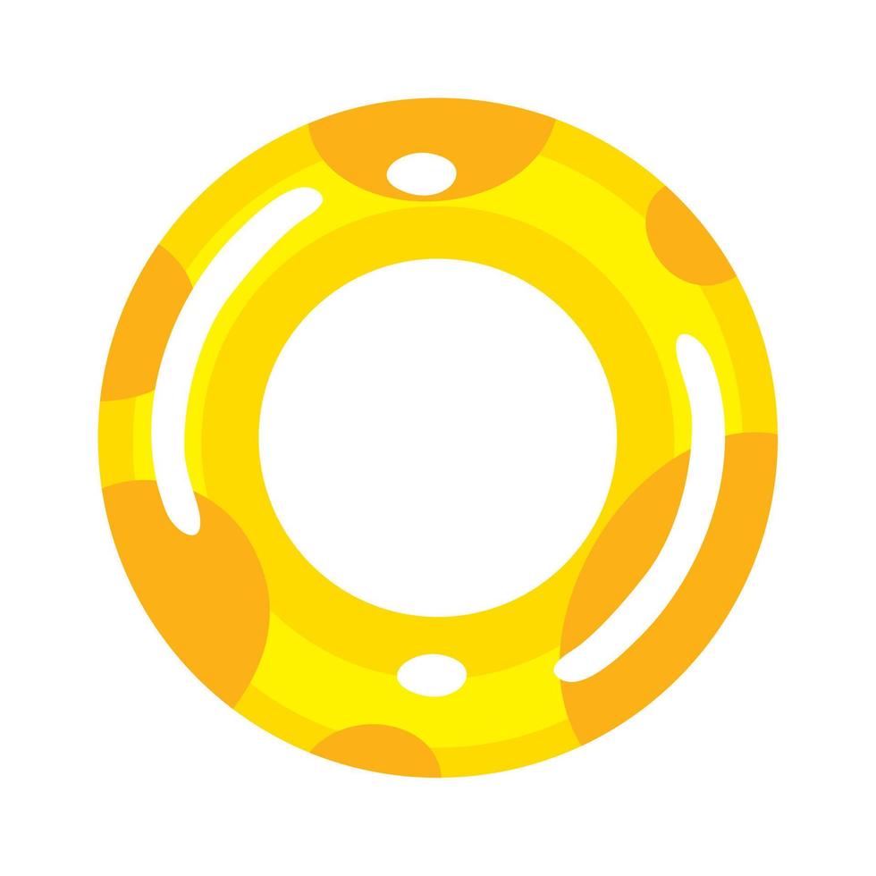 yellow float ring vector