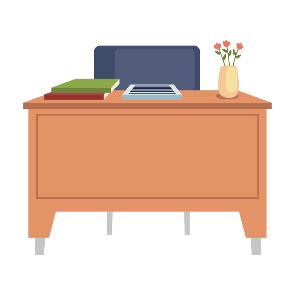 Teacher Desk And Chair 11252523 Vector Art At Vecteezy