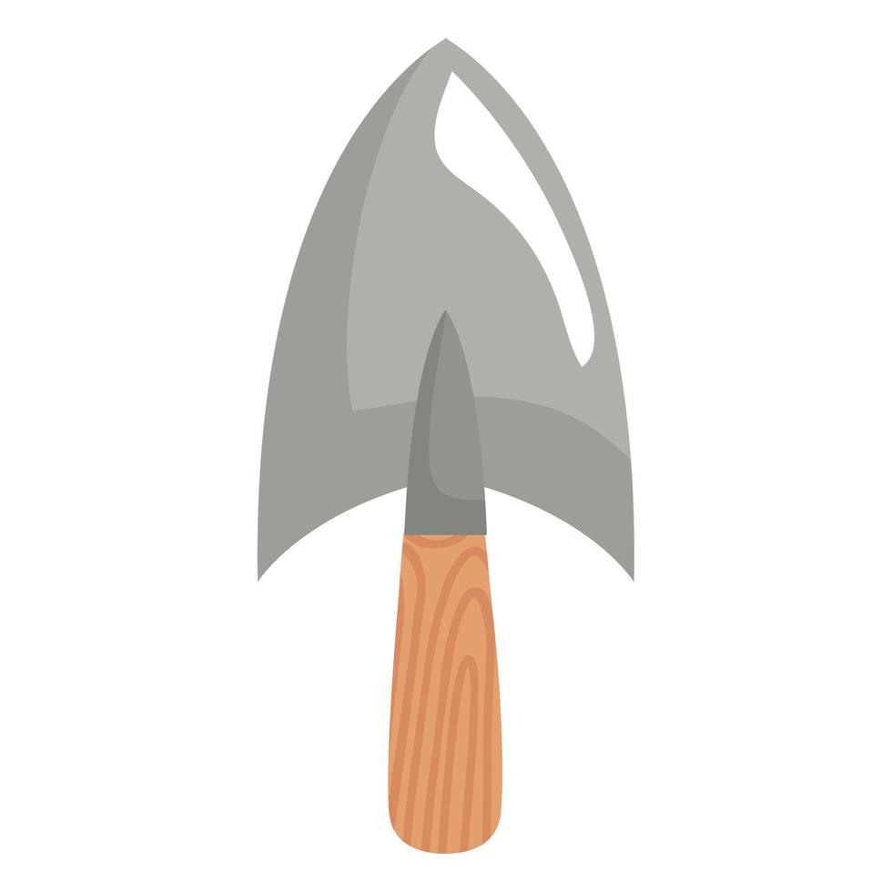 garden shovel tool handle vector