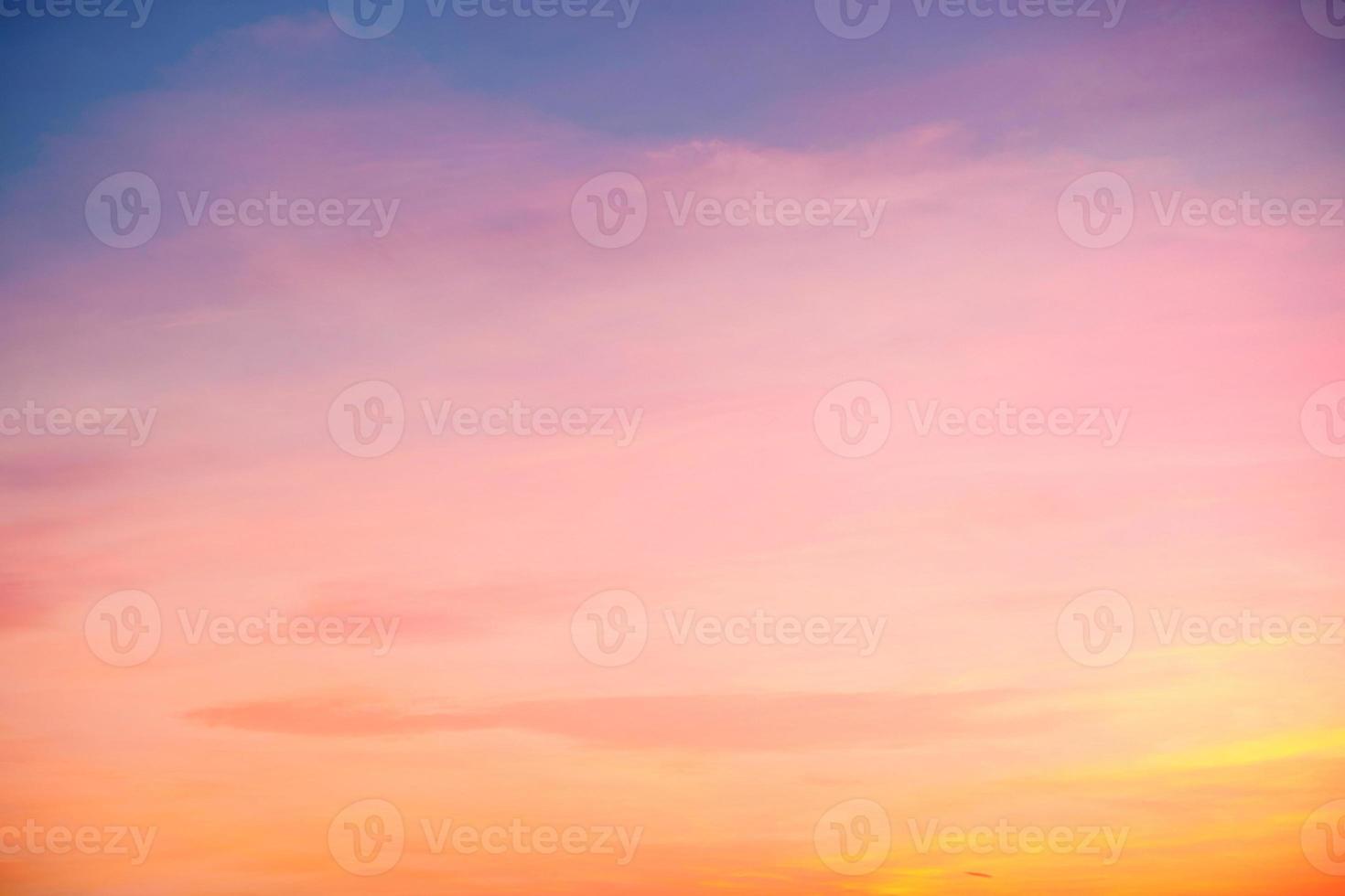 beautiful orange clouds  and sunlight on the blue sky perfect for the background, take in morning,Twilight photo