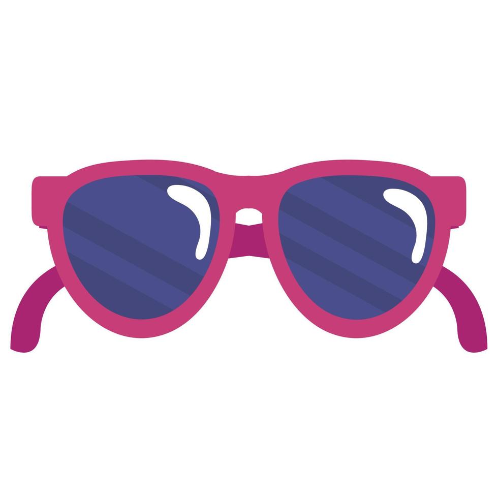 pink summer sunglasses vector