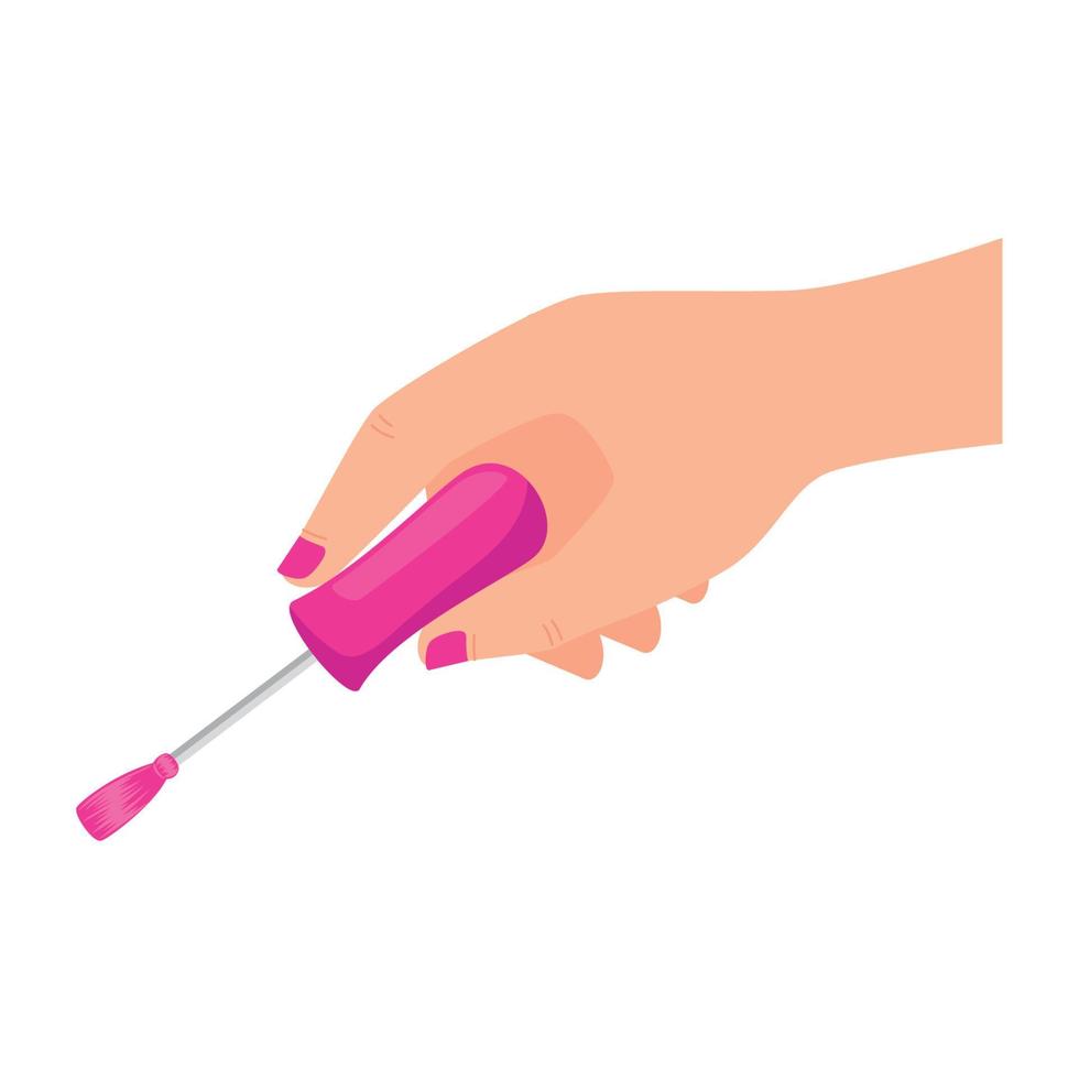 Free: Nail Polish Brush Vector 