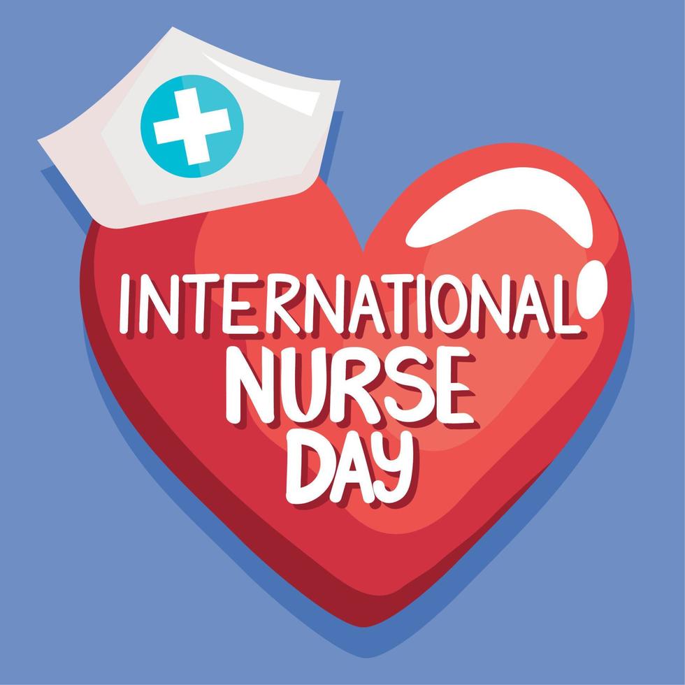 international nurse day poster vector