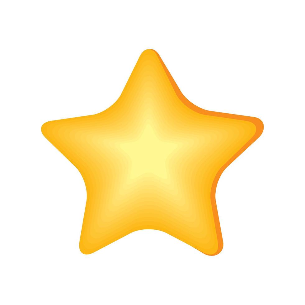 yellow star symbol vector