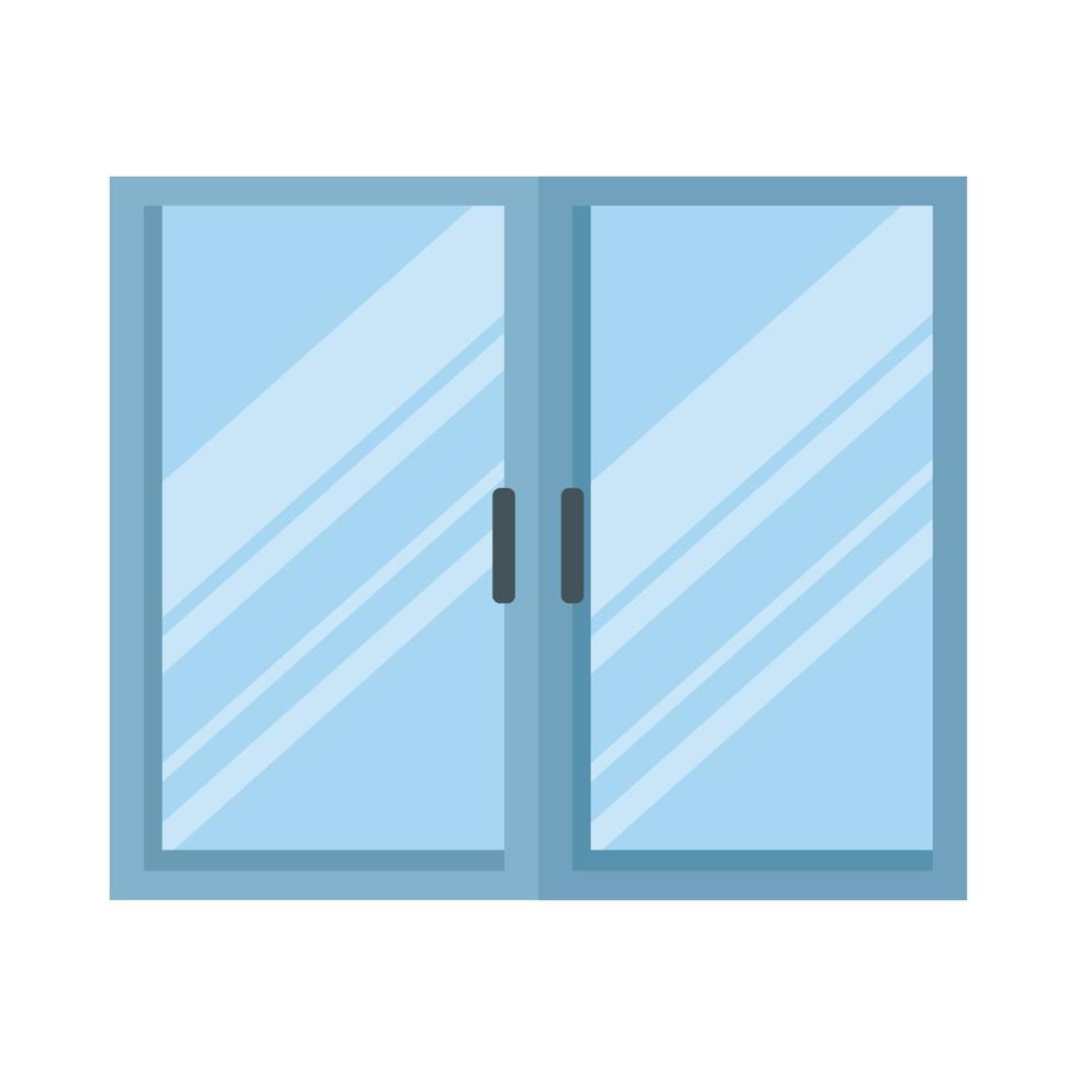 window glass closed vector