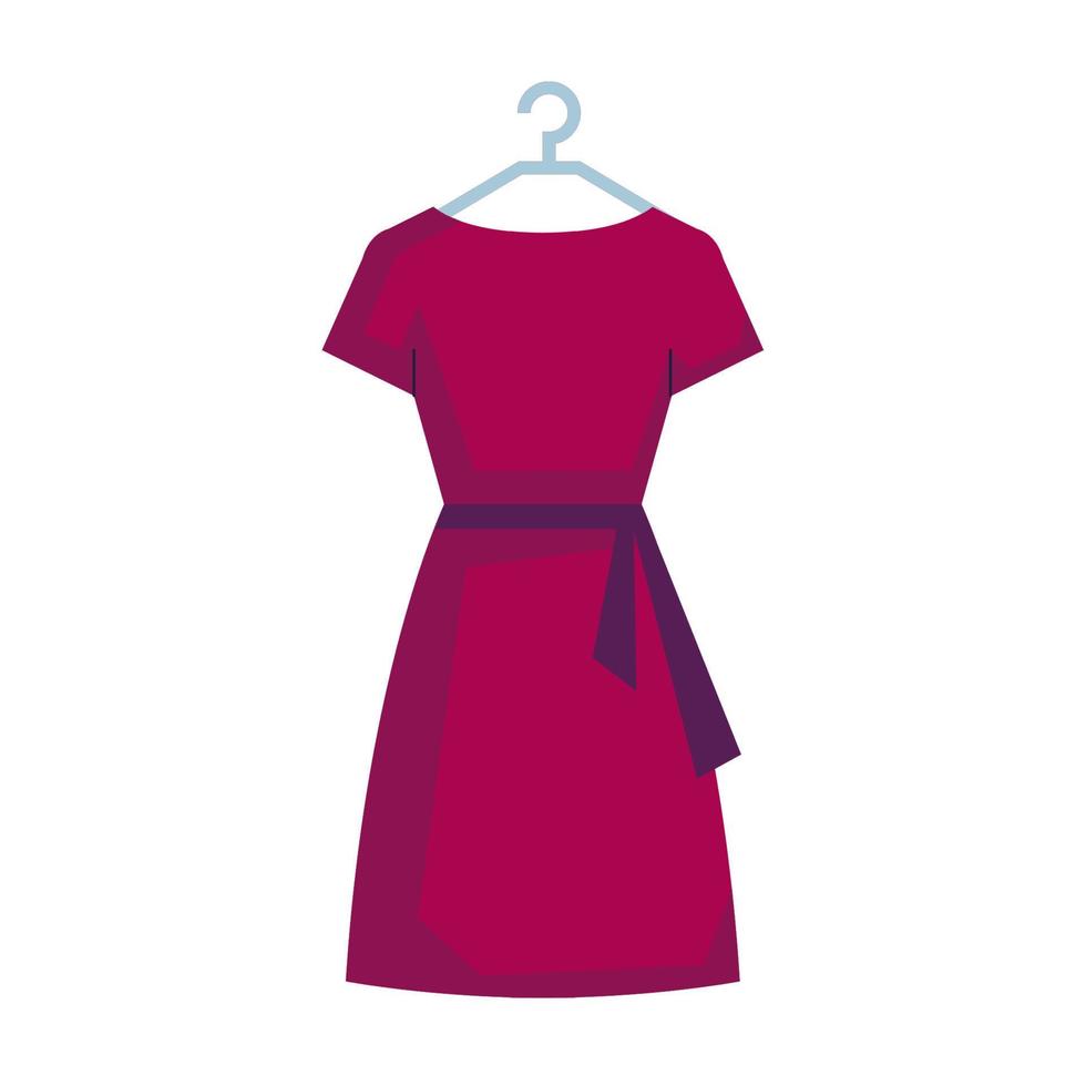 redwine lady dress in clothespin vector