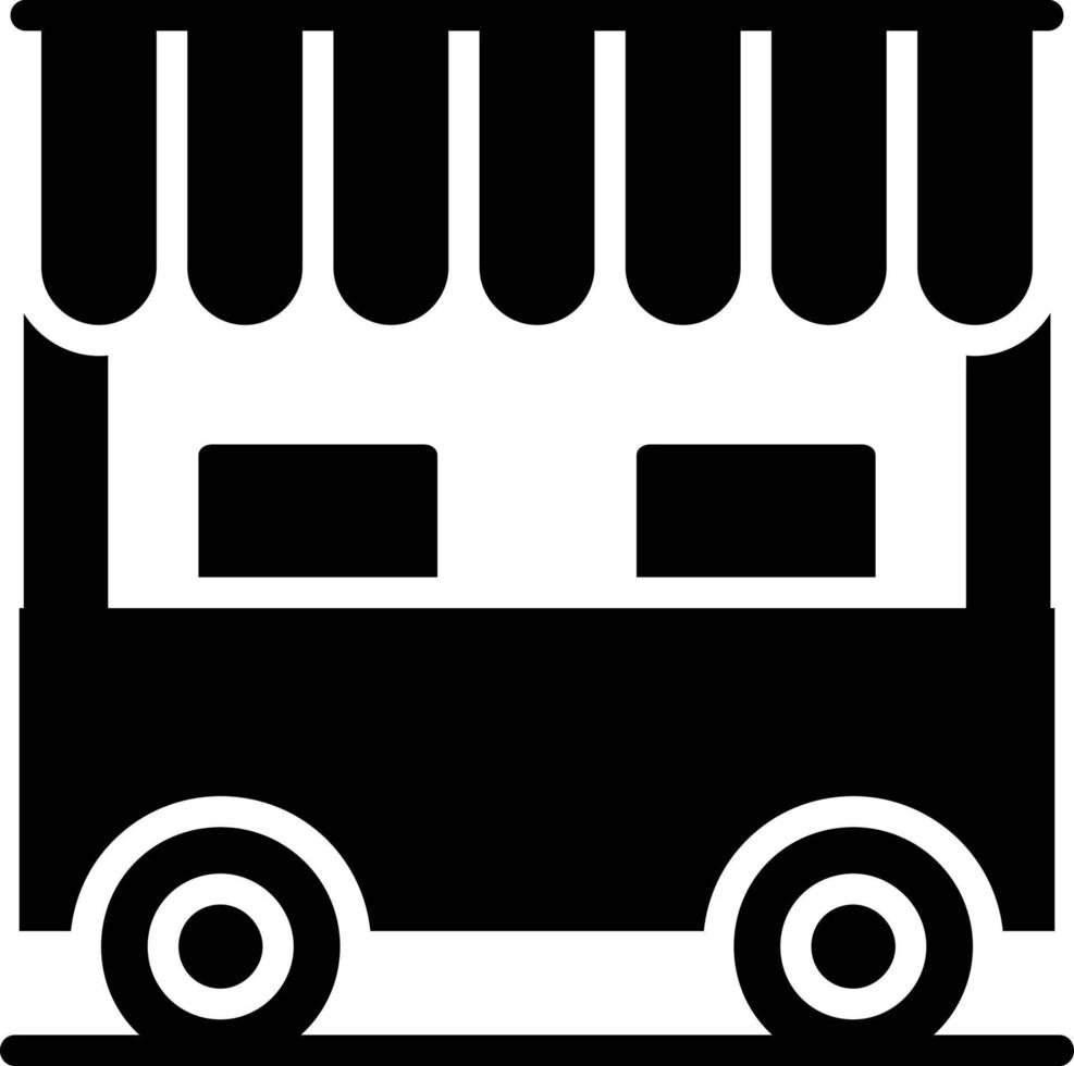 Food Stall Glyph Icon vector