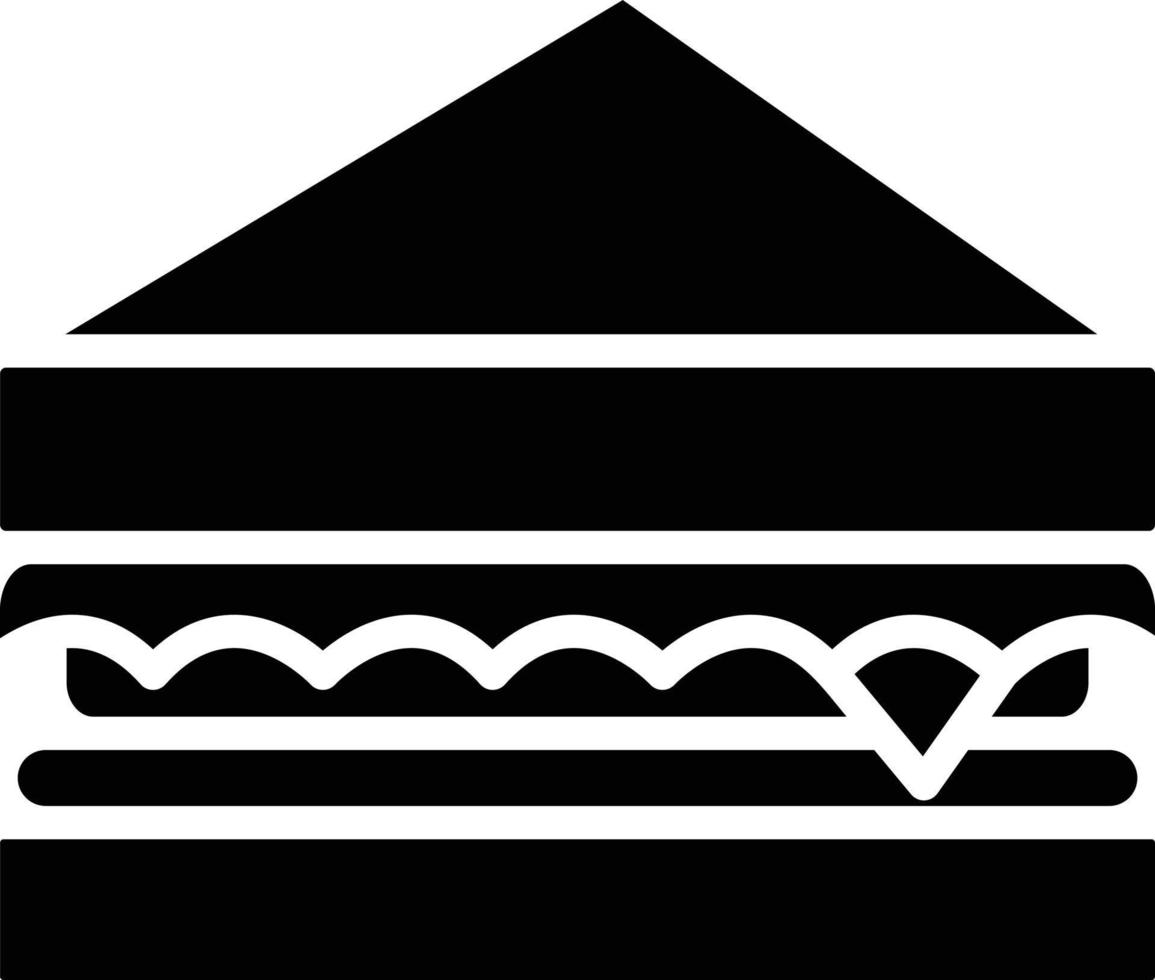 Sandwich Glyph Icon vector