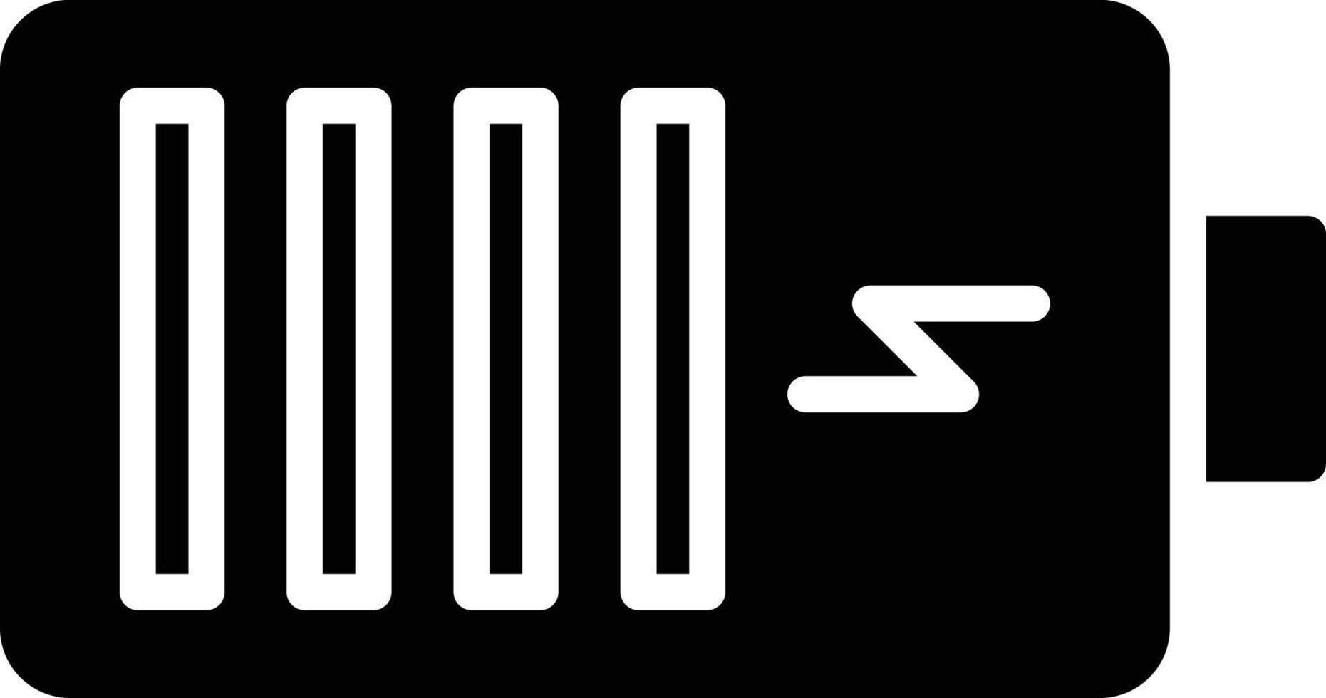 Battery Glyph Icon vector