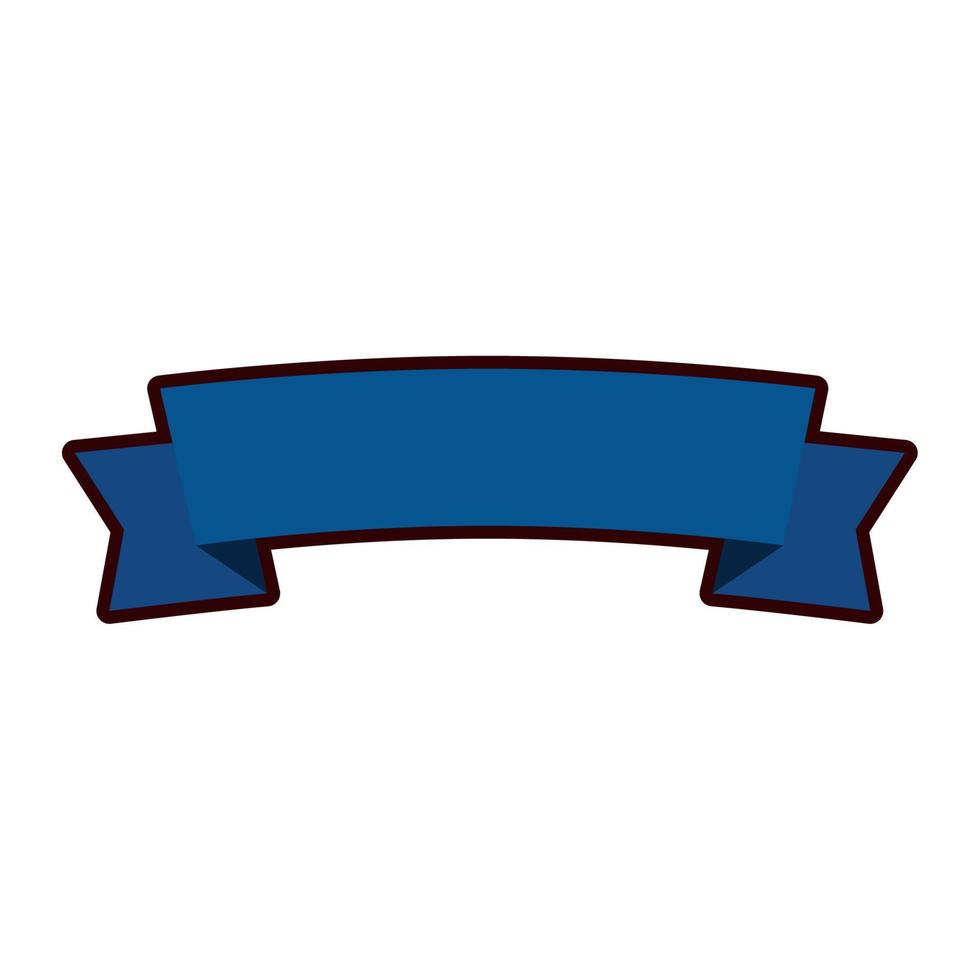 blue ribbon frame vector