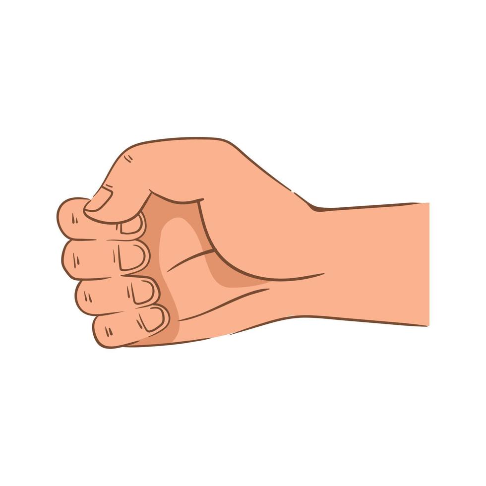 hand human fist vector