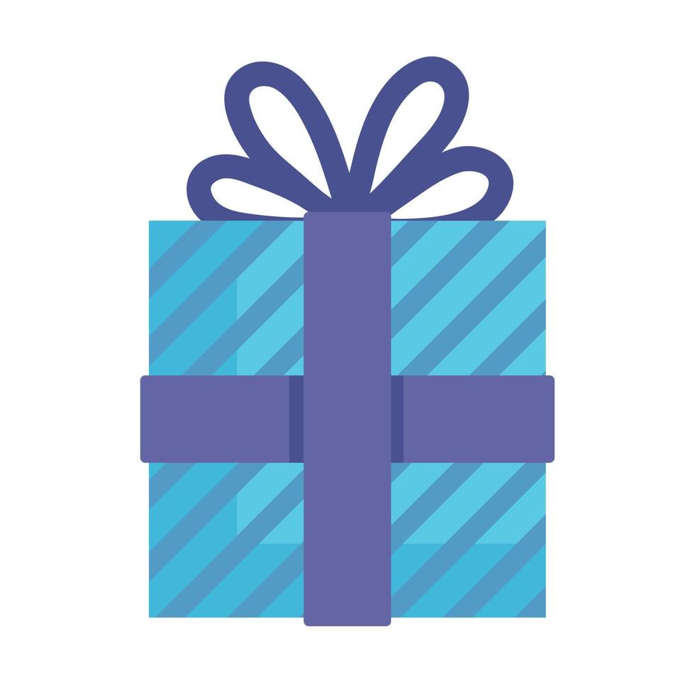 blue gift present vector