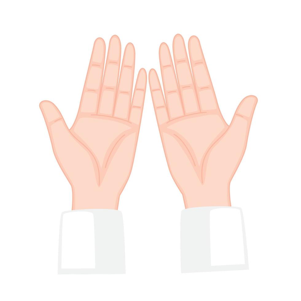 hands human praying vector