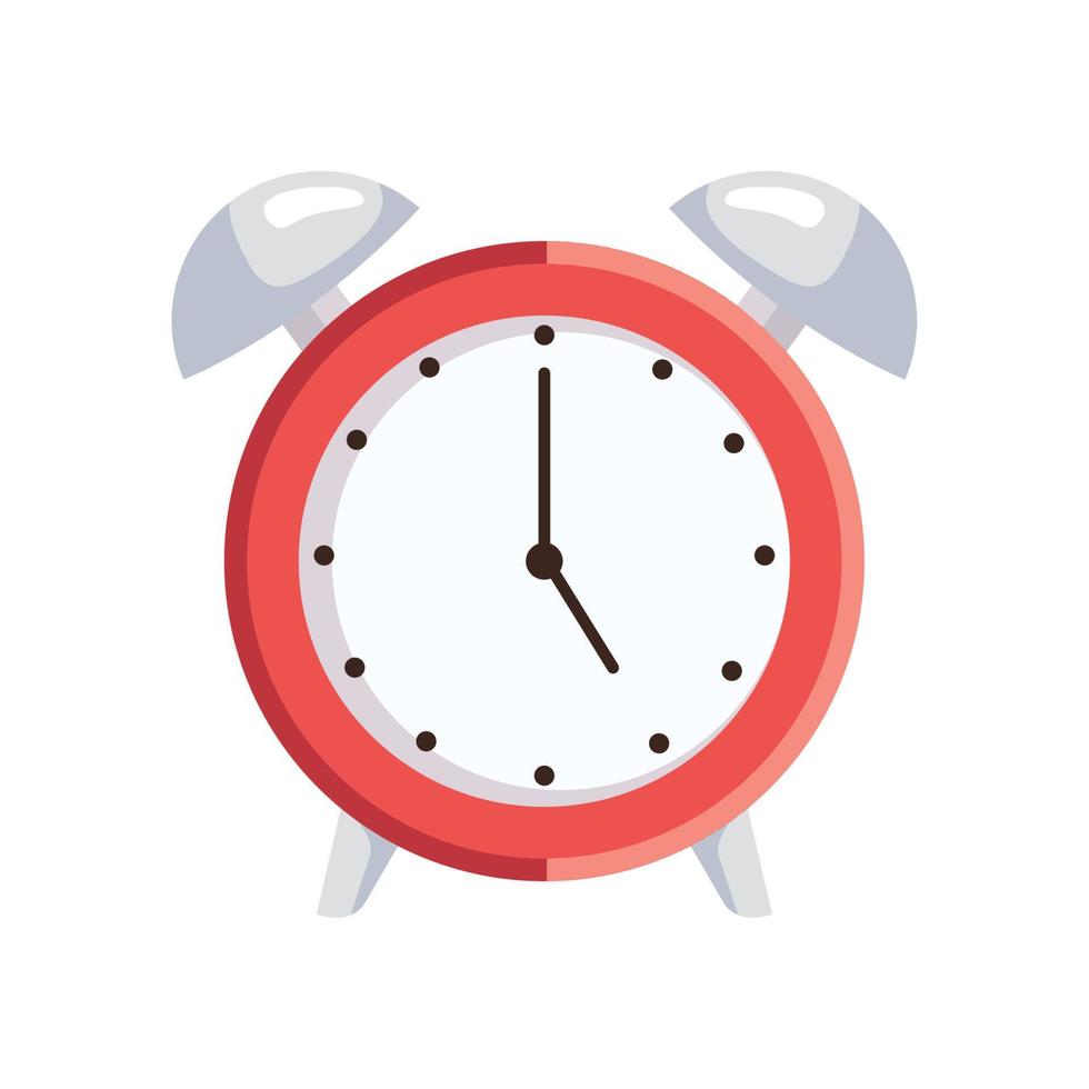 red alarm clock vector