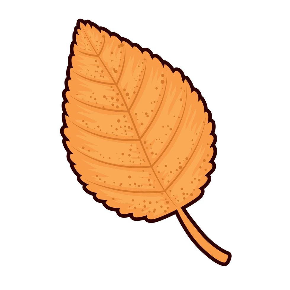 autumn yellow leaf vector