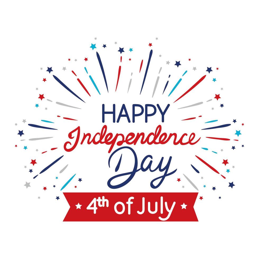 happy Independence day poster vector