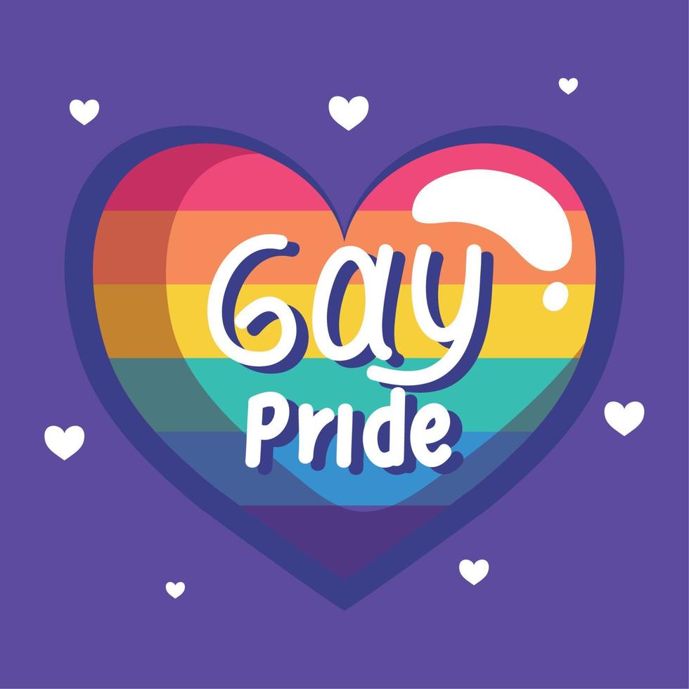 gay pride lettering vector