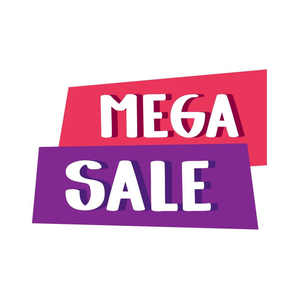 mega sale label vector