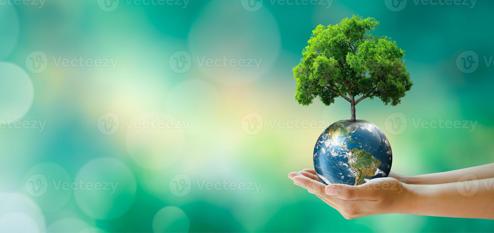 Save clean planet, Save world and environment, Ecology, World Earth Day Concept. photo