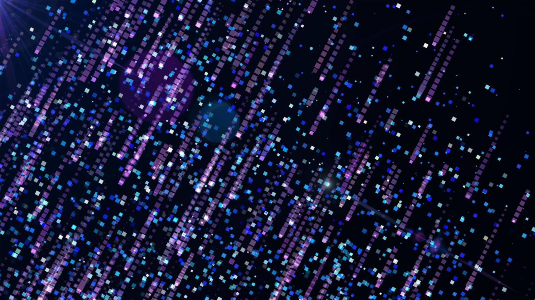 colorful square digital coding raining abstract particle background, speedy futuristic laster space technology cyber effect illustration. photo