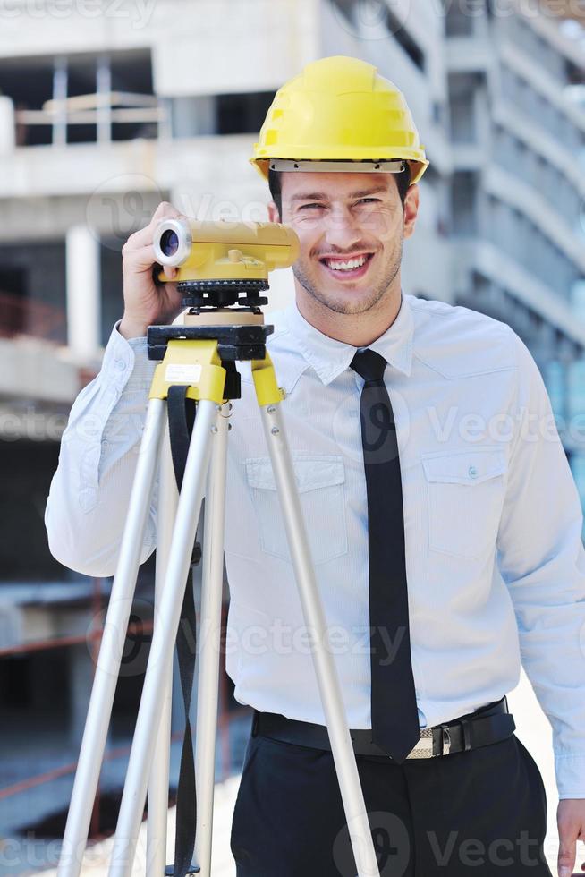 architect on construction site photo