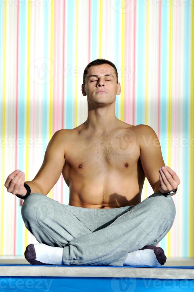 yoga man workout photo