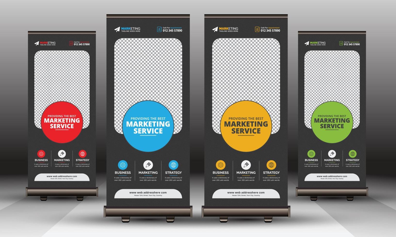 negocio corporativo moderno roll up banner standee template vector design, abstract creative x banner, pull up banner design para publicidad, anuncios, exhibición, exhibición