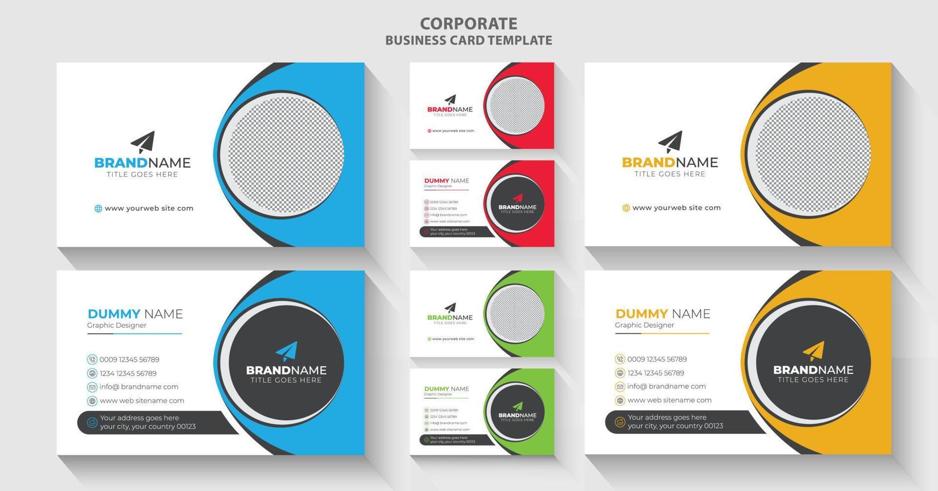 Card visit design vector art icons and graphics for free download
