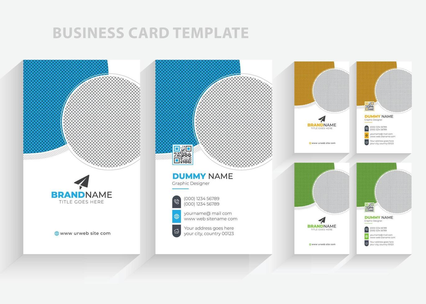 Modern Creative Business Card Template Vector, Elegant Simple Minimal Visiting Card Design Layout vector