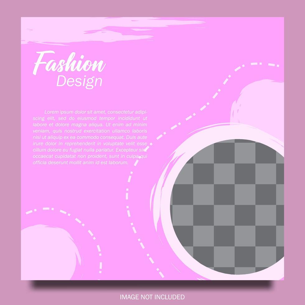 Social media post design template, with wavy style, suitable for promoting your business on social mediaSocial media post design template, with wavy style, suitable for promoting your business vector