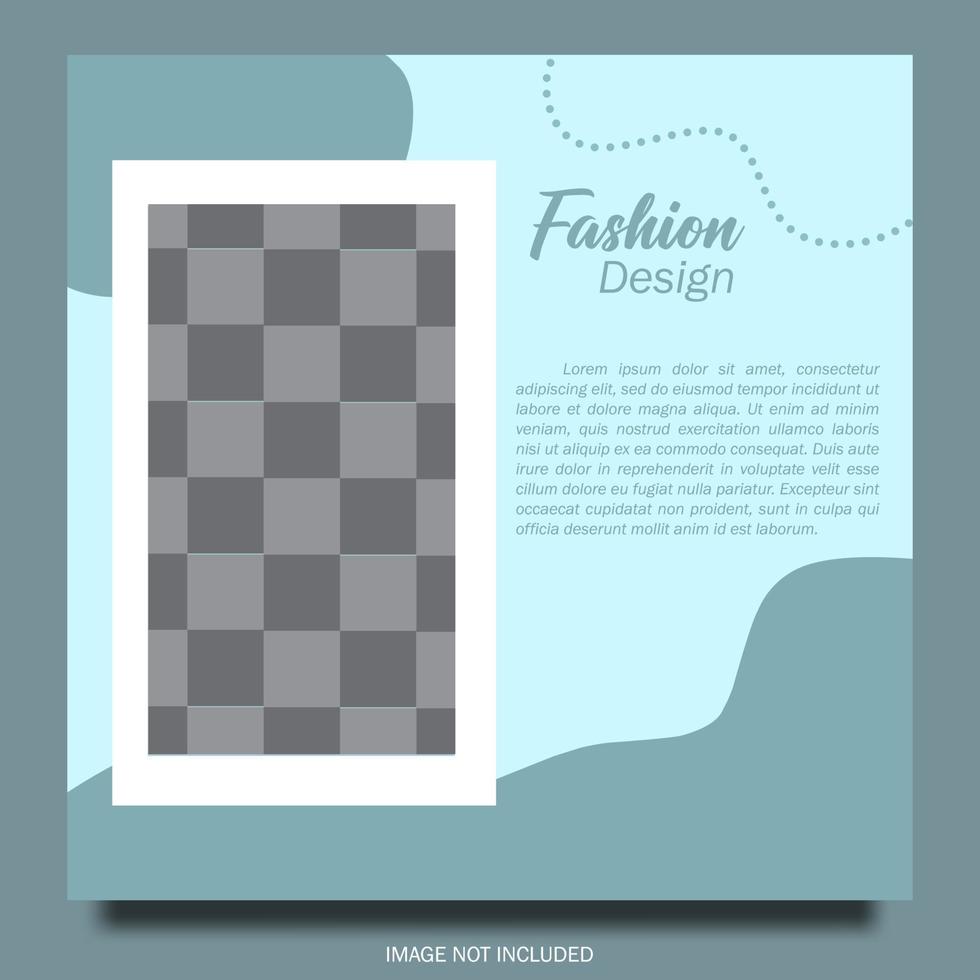 Social media post design template, with wavy style, suitable for promoting your business on social mediaSocial media post design template, with wavy style, suitable for promoting your business vector