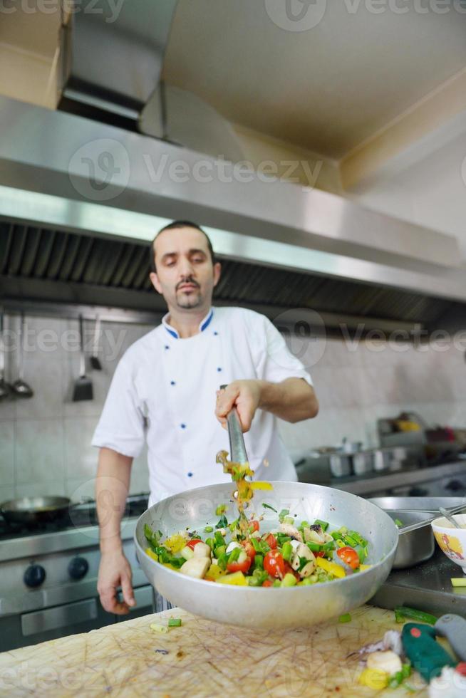 chef preparing food photo