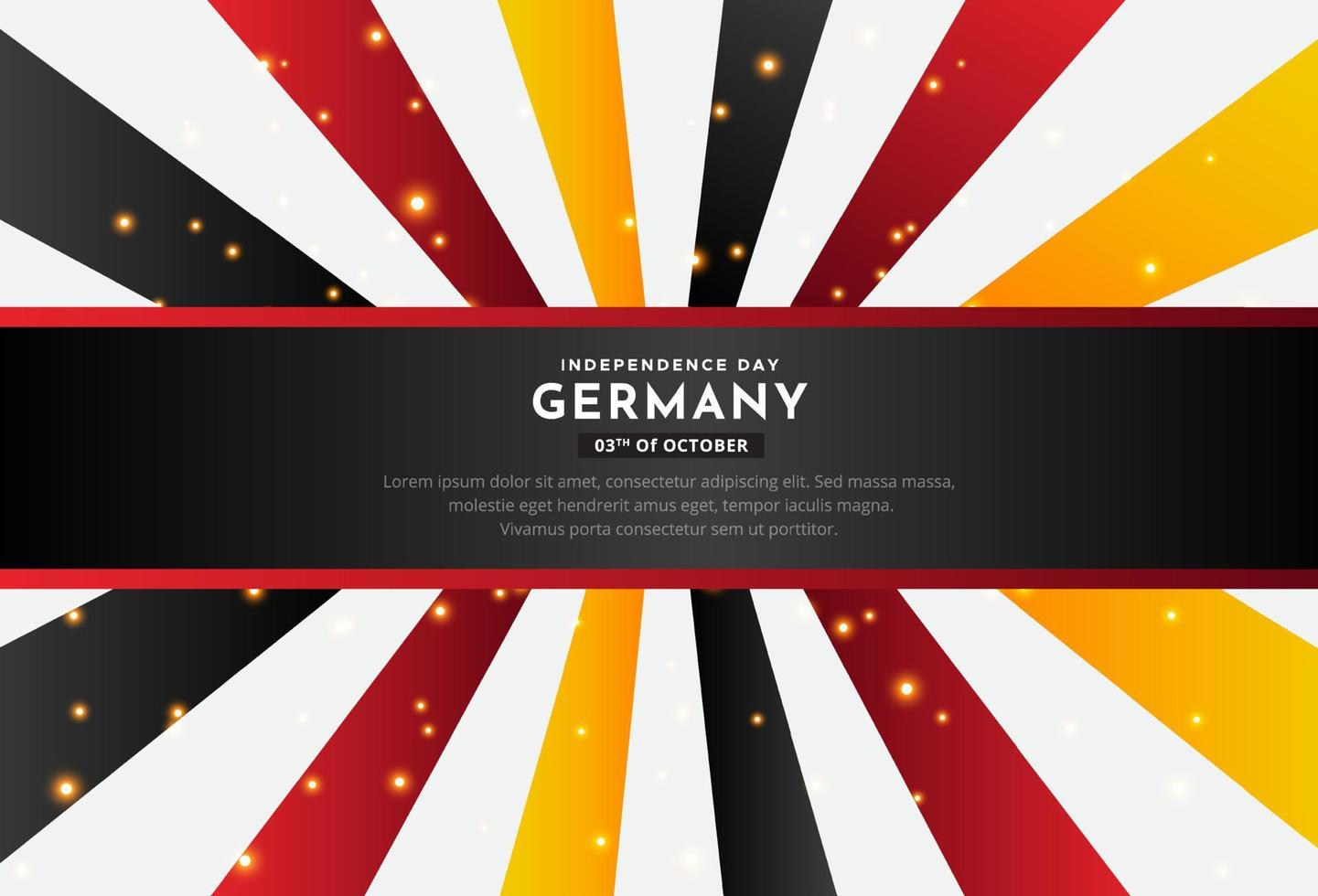 Celebration german independence day design banner vector. German Unity day design vector