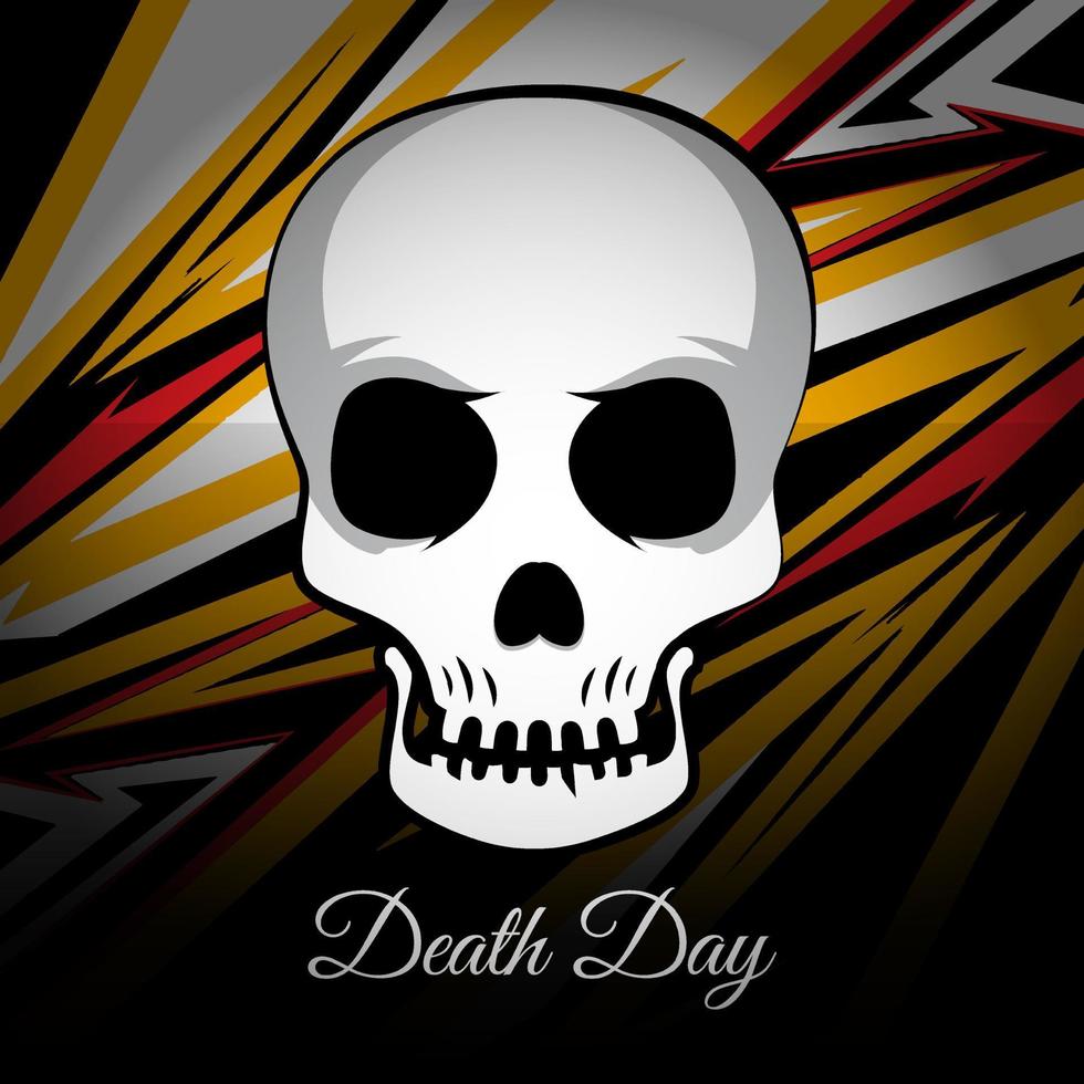 Modern and amazing happy day of dead design background vector