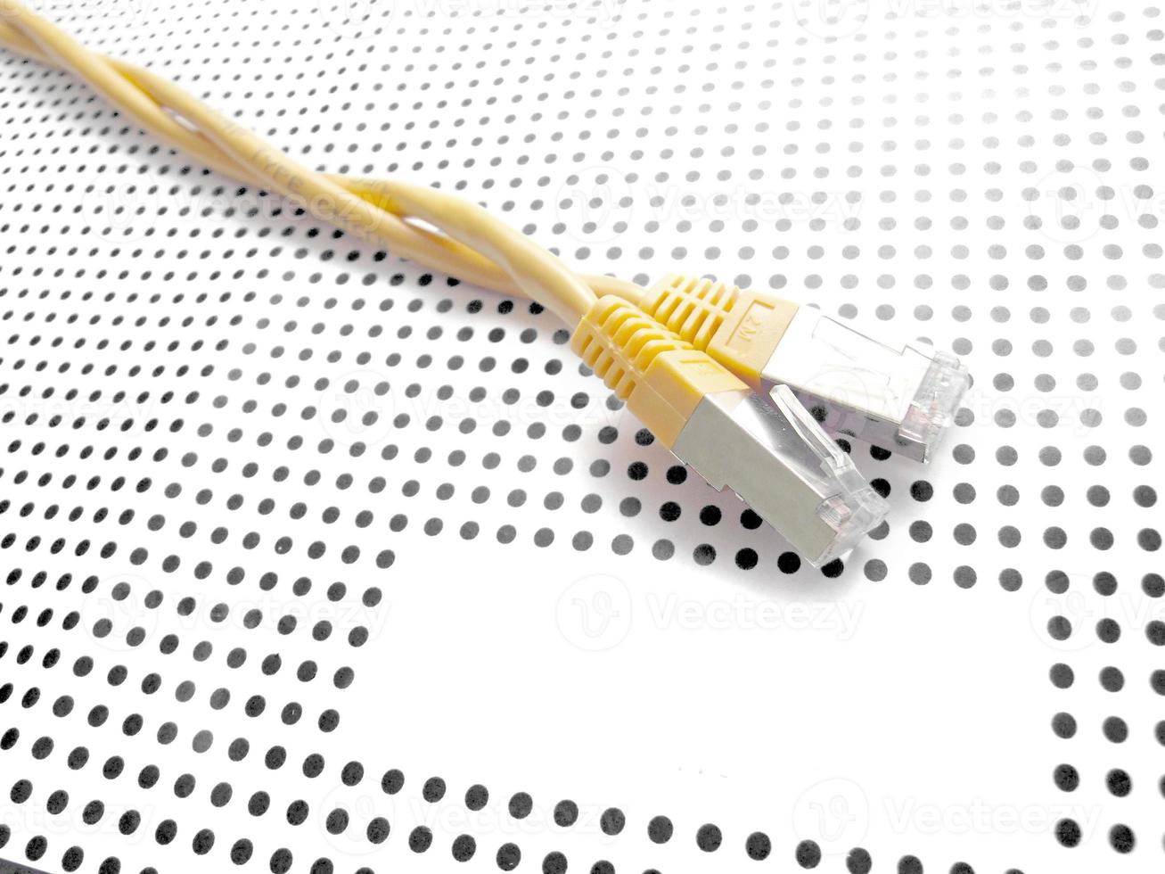 usb cable on table photo