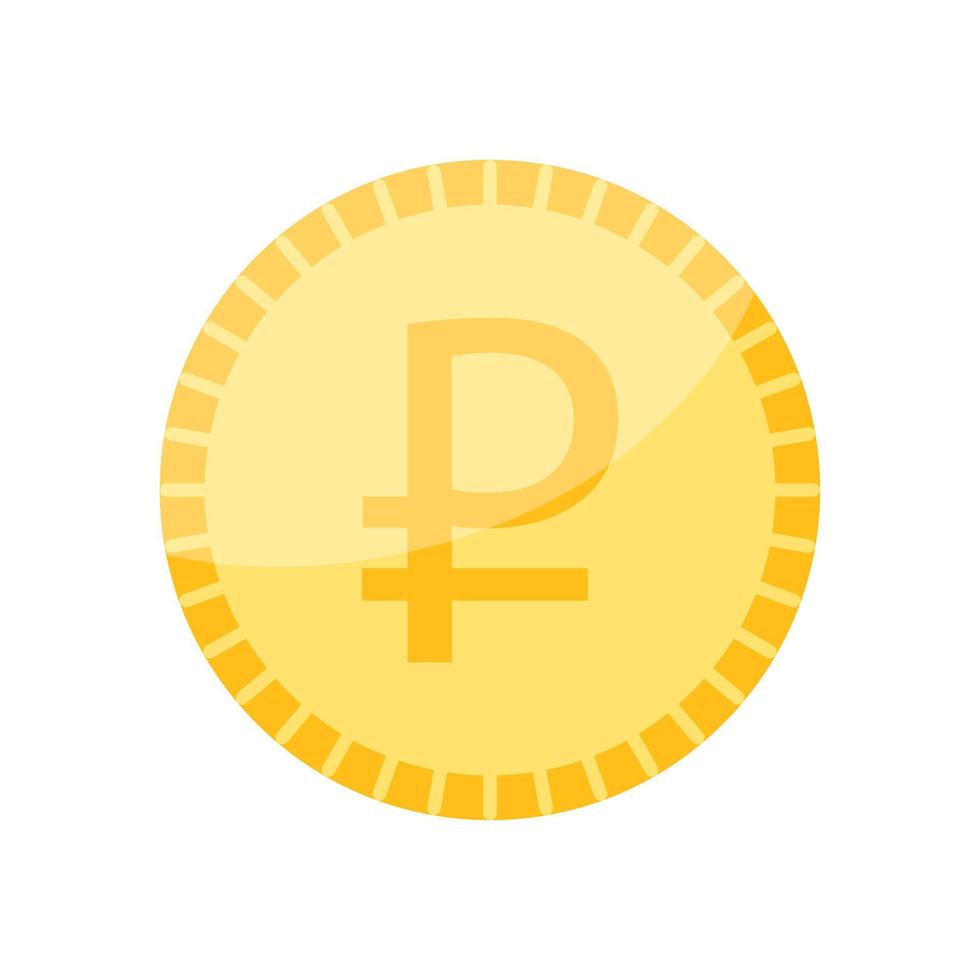 Russia currency symbol coin . vector
