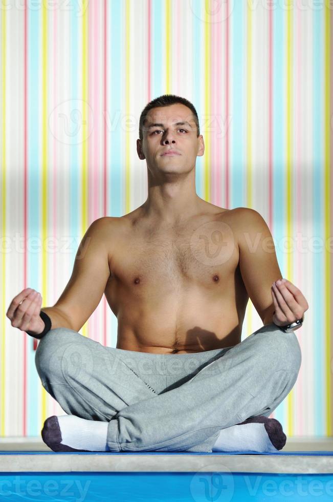 yoga man workout photo