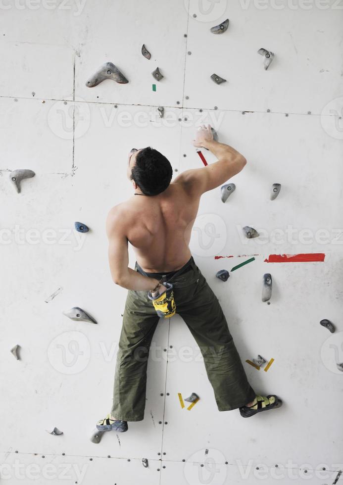 man exercise sport climbing photo