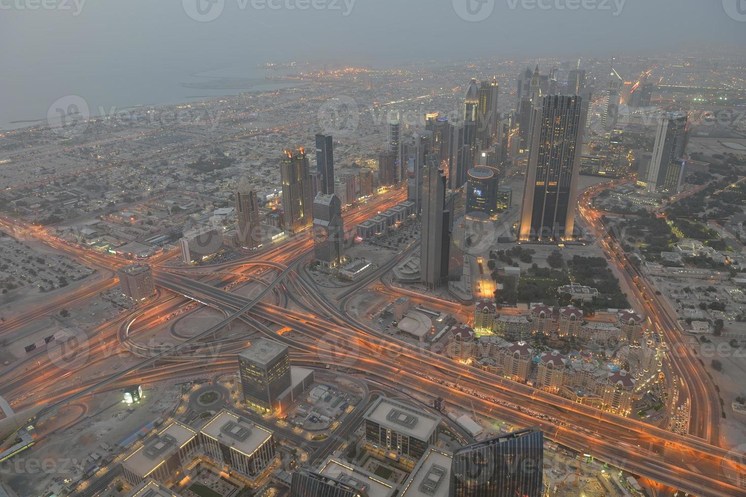 Dubai skyline view photo