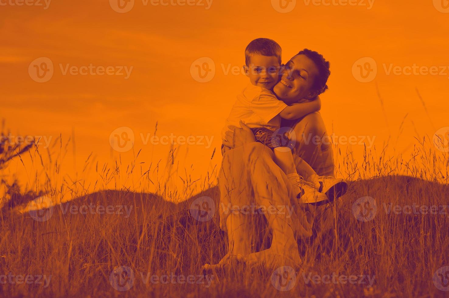 mujer niño al aire libre foto