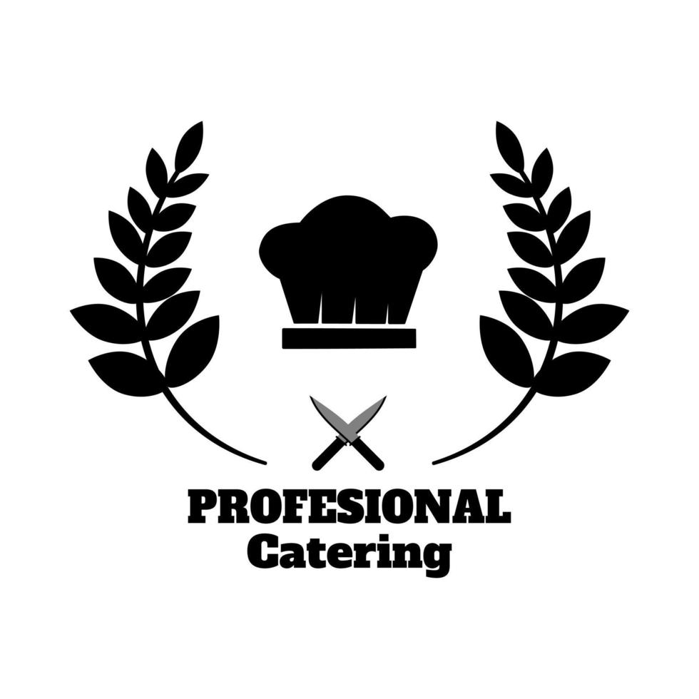 restaurante de logotipo de catering vector